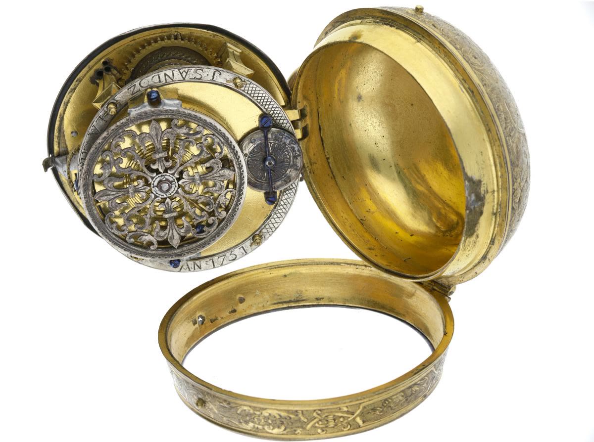 "Onion" watch, Movement signed: J. SANDOZ LA CHAUX-DE-FONDS AN 1751 (MIH I-53)