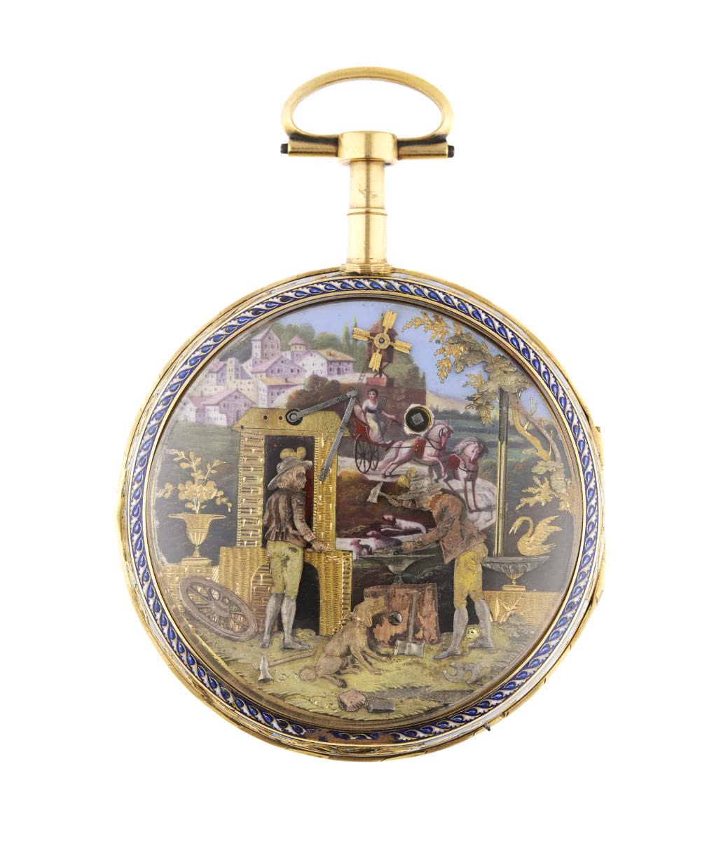 The gold case has two bezels (MIH I-1117)