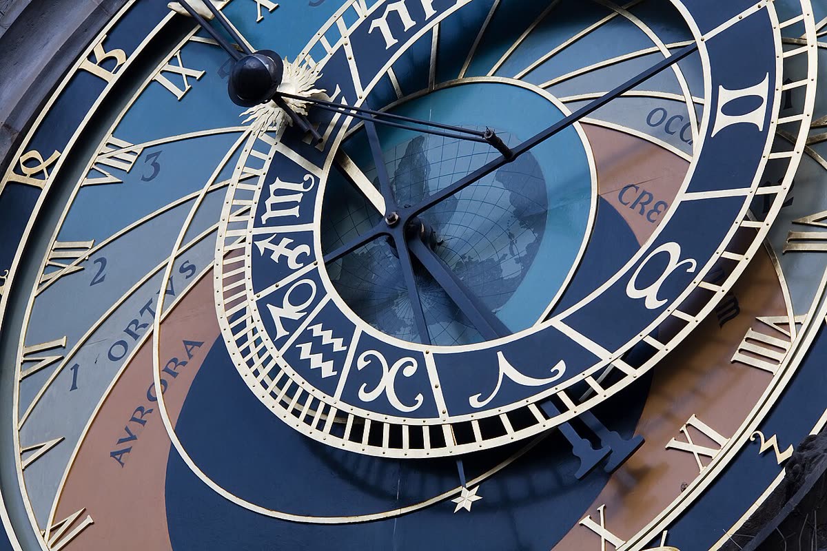The Prague Astronomical Clock in Old Town - 8559