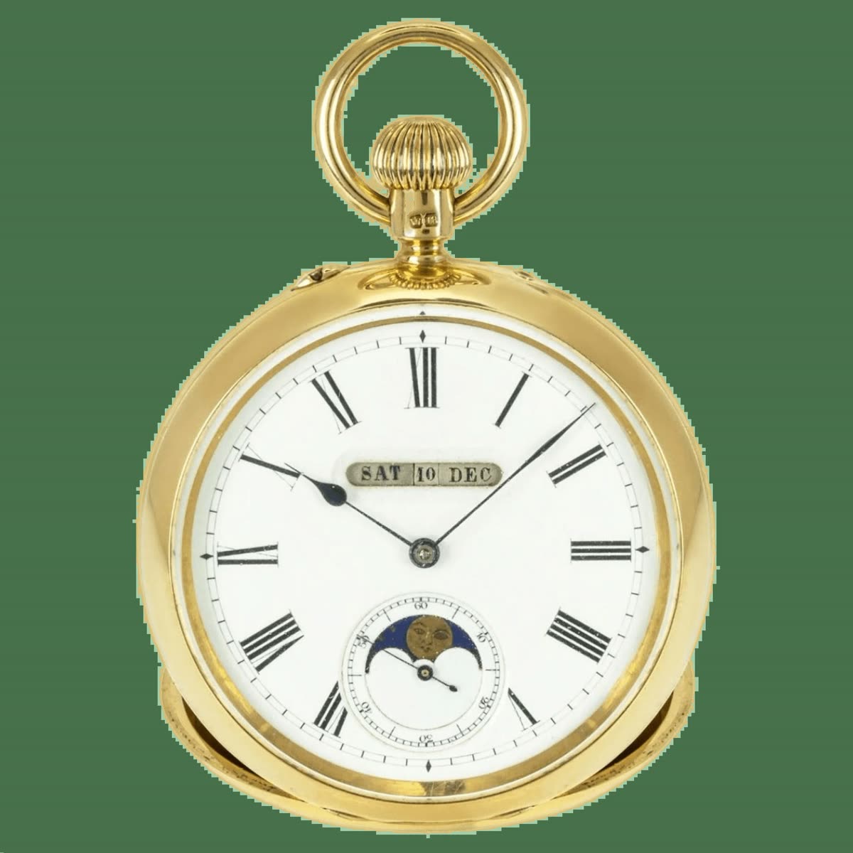 Digital Triple Calendar Moon Phase PocketWatch – C1880