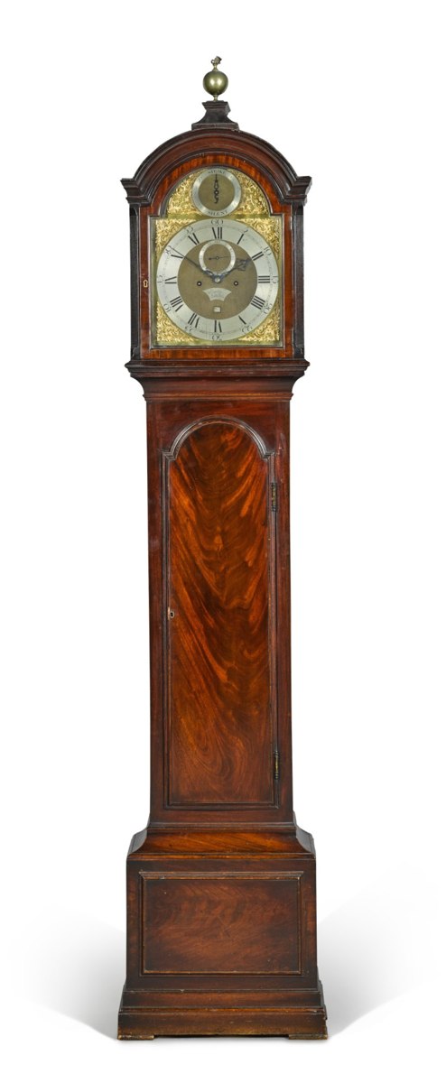 George III mahogany longcase clock by John Holmes, London, circa 1775