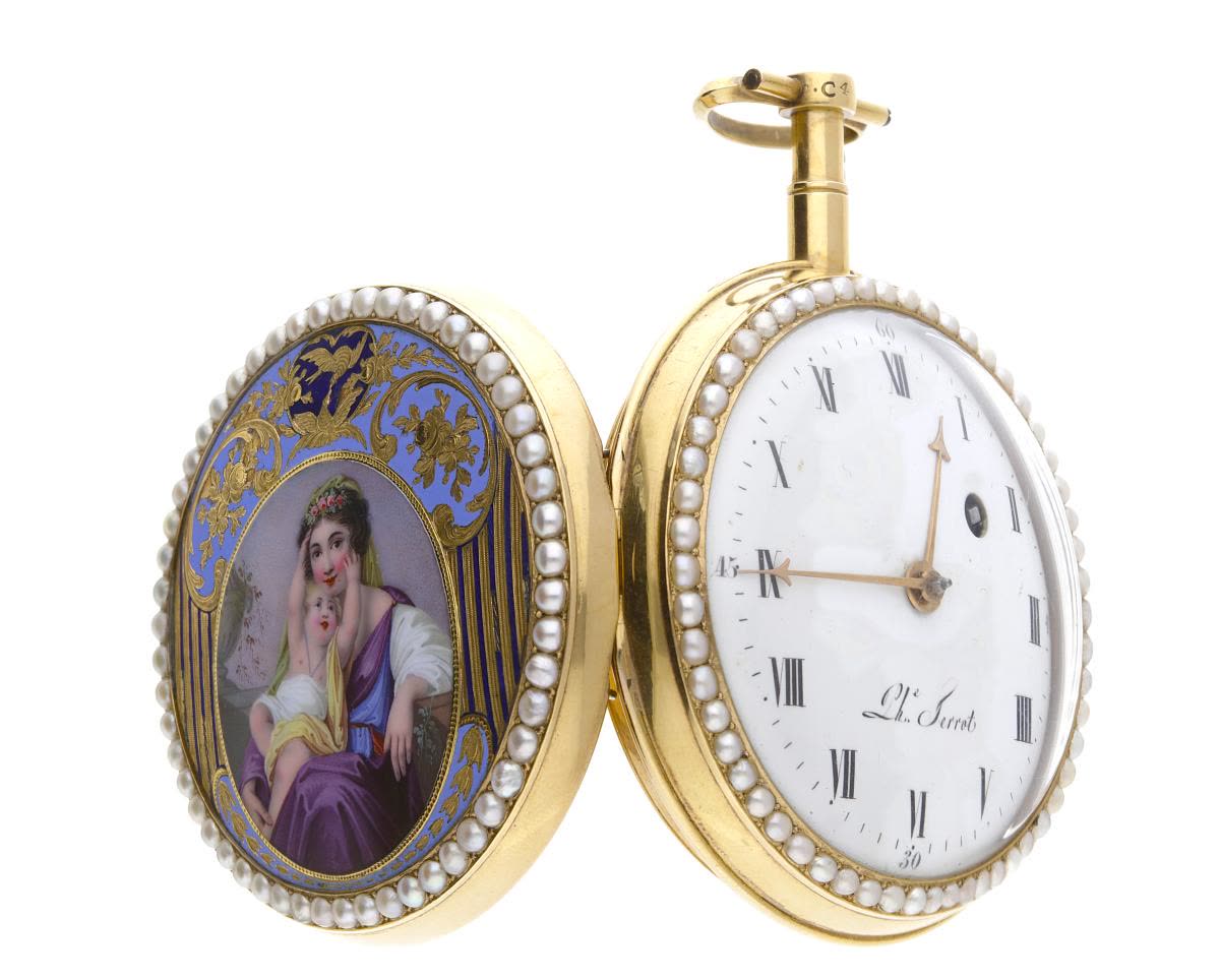 Round enamelled watch, Dial signed: Phe Terrot, Movement signed: Phe Terrot N° 14138 (MIH I-100)