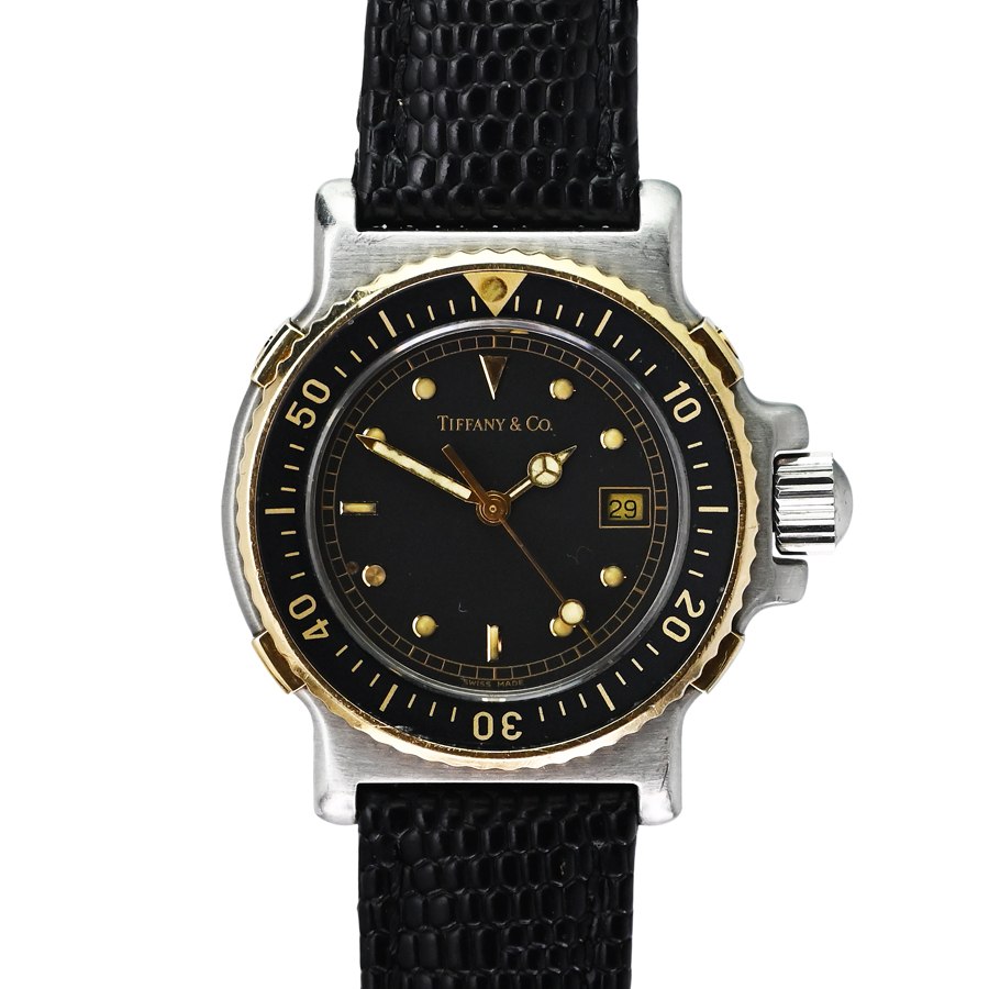Tiffany & Co. Reference L1720 quartz dive watch in stainless steel and 18k gold