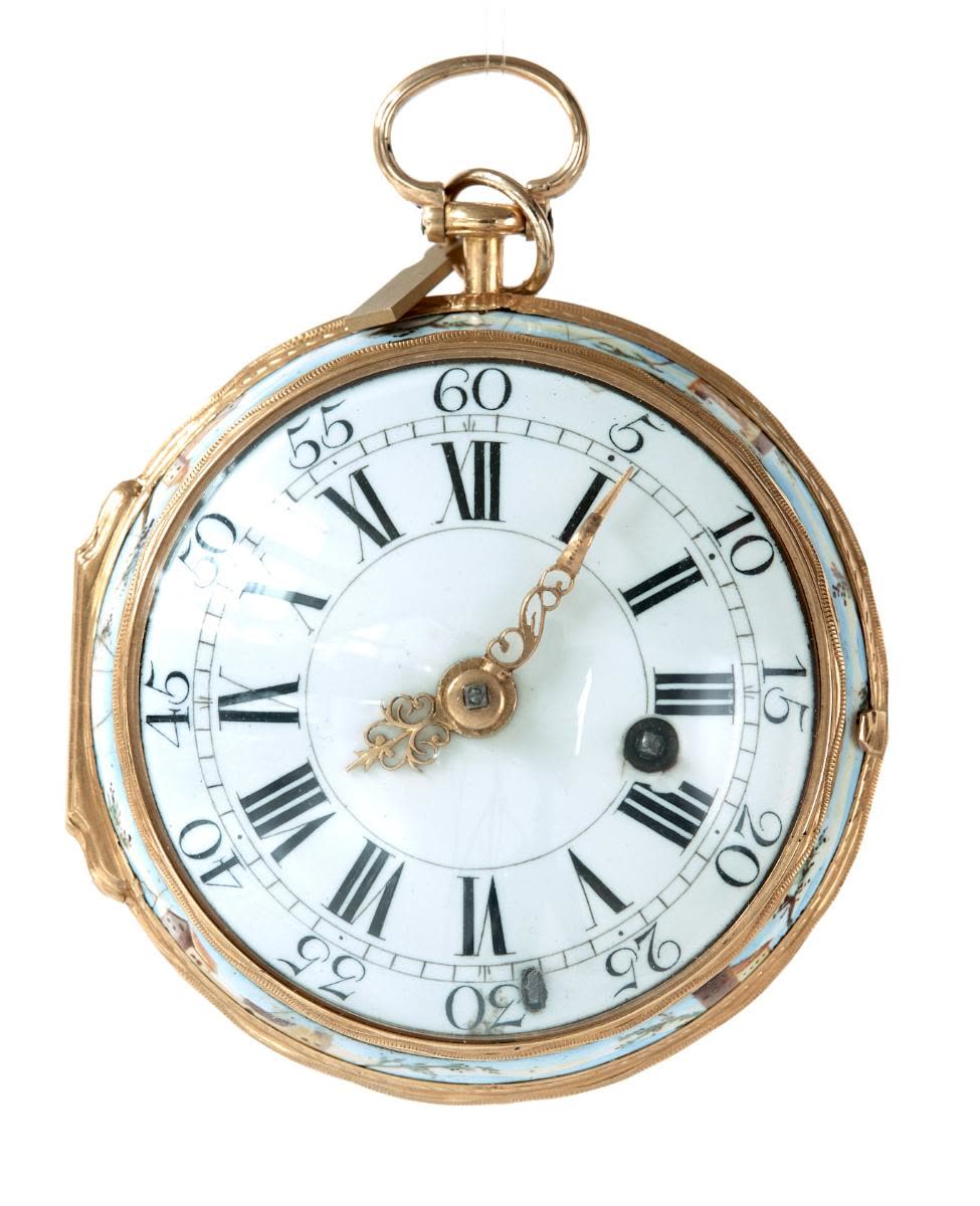 Round enamelled pocket watch (MIH I-1114)