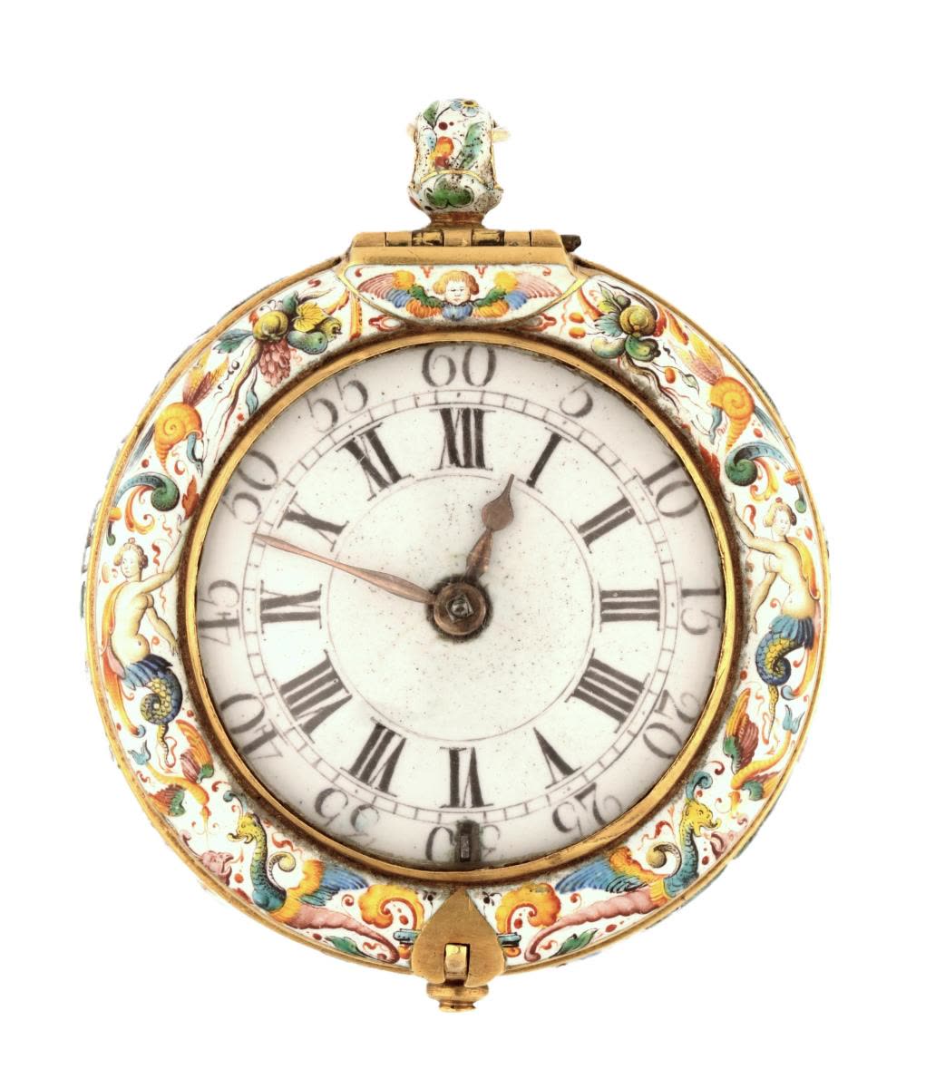 Montre ronde émaillée (MIH I-1219)