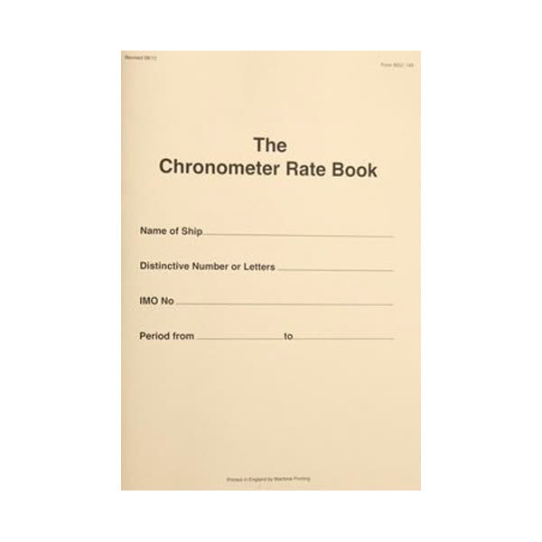 The Chronometer Rate Book - Maritime Printing - Ship Log Books and Ship ...