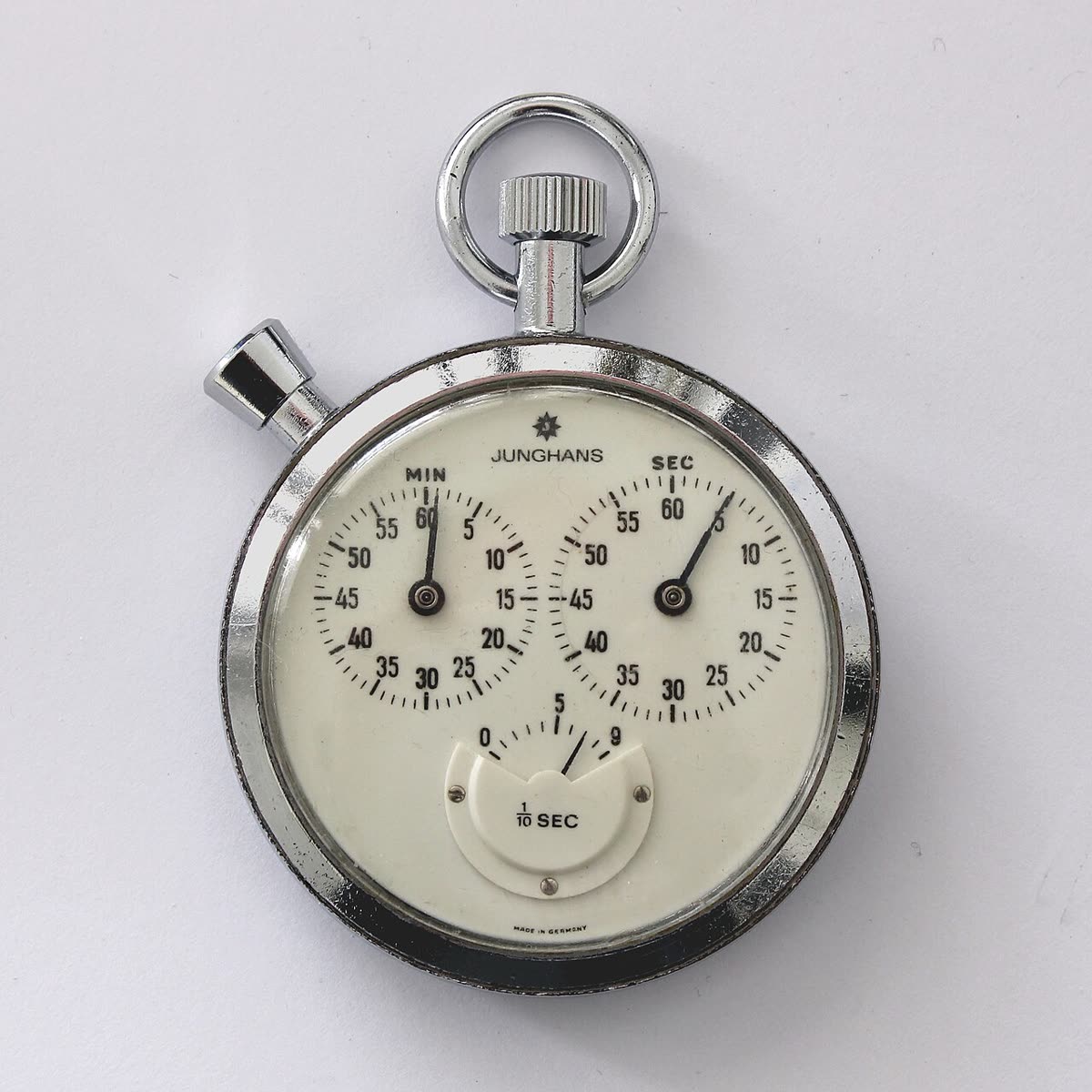 Junghans Additionsstoppuhr, 1960er-Jahre (2 qu)