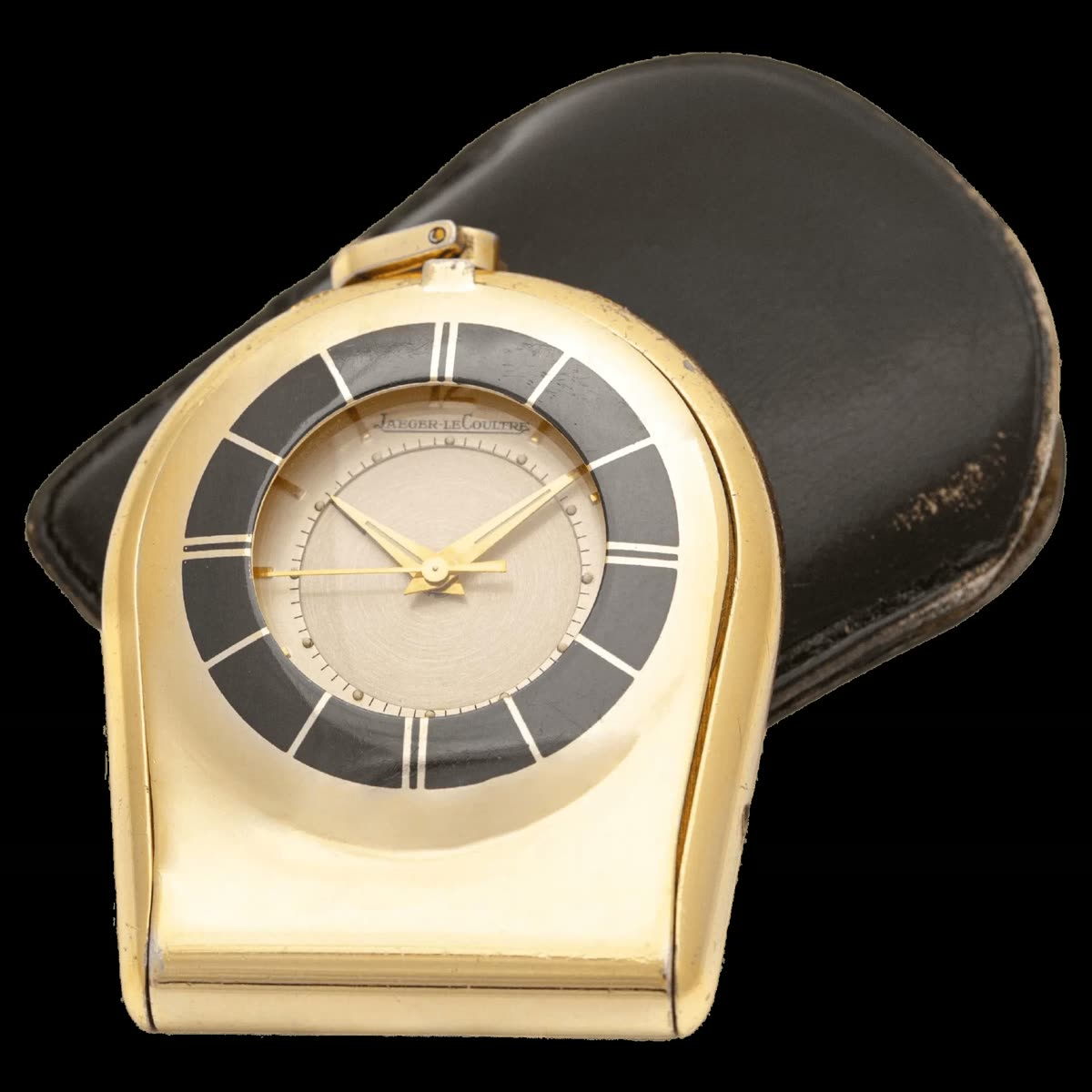 Jaeger-LeCoultre. Gold-plated metal pocket watch – Late 20th Century