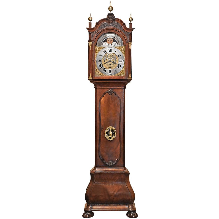 Dutch six-tune musical tall case clock by H. Engeringh, circa 1750