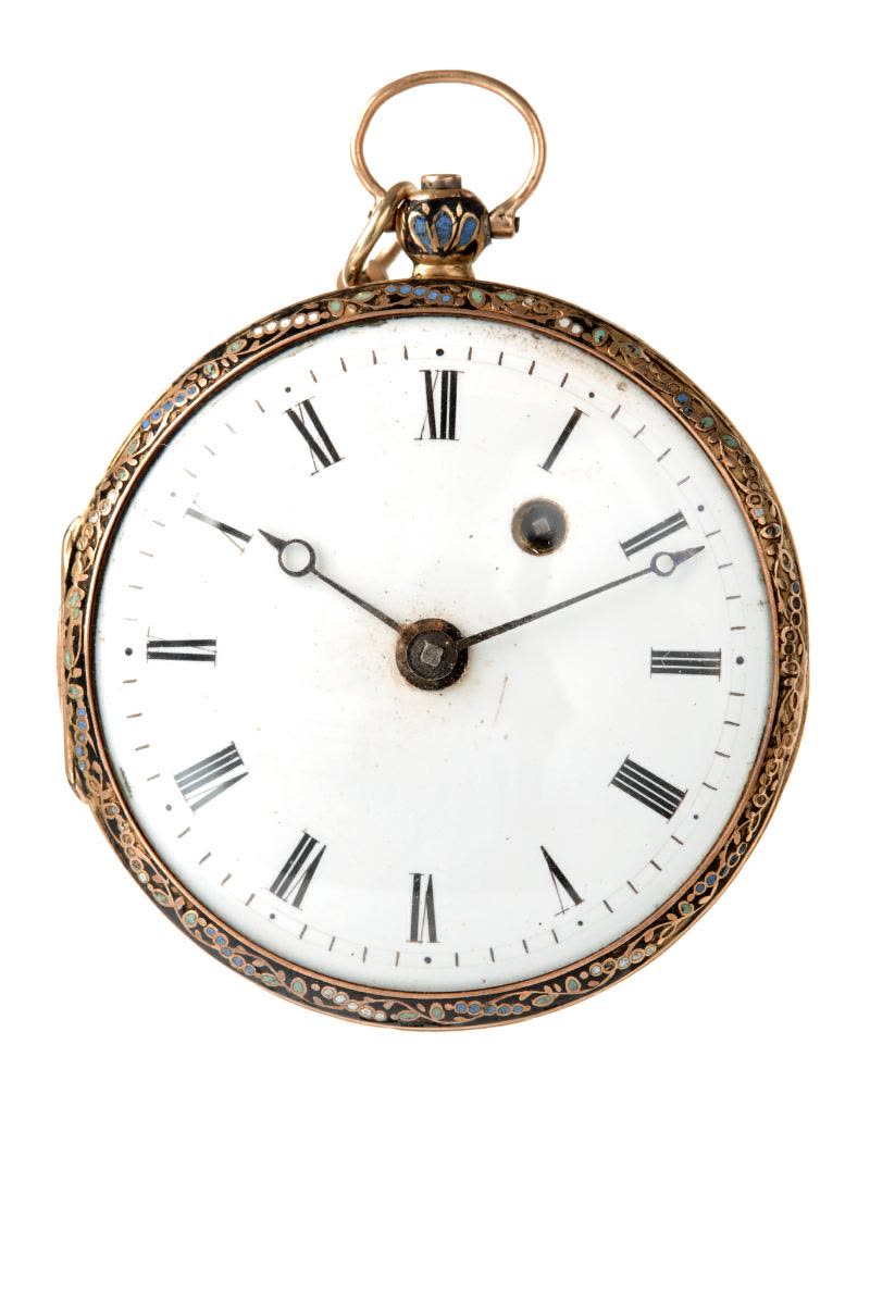 Round enamelled watch, circa 1830 (MIH I-117)