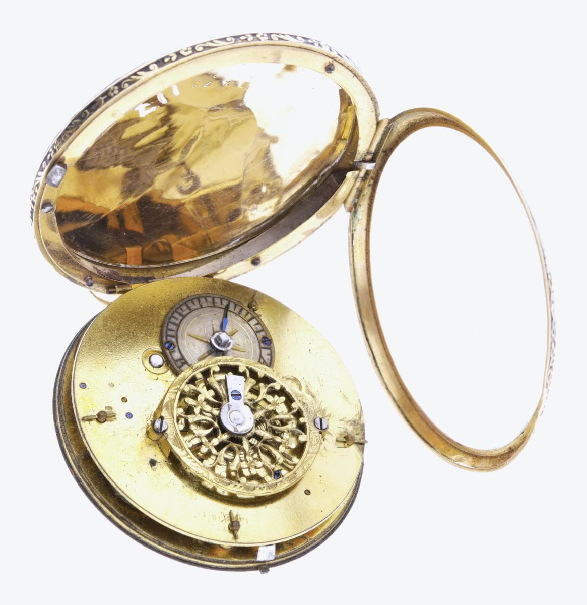 Round enamelled watch, circa 1830 (MIH I-117)