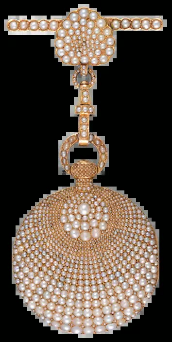 Gold Pearl Set Watch & Pendant – Circa1840