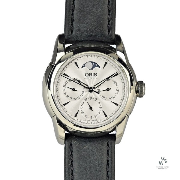 Dial and case view of the Oris Artelier Complication reference 7554A