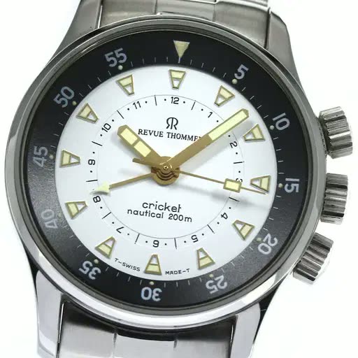Revue Thommen Cricket Nautical reference 7910001 dial and case front view