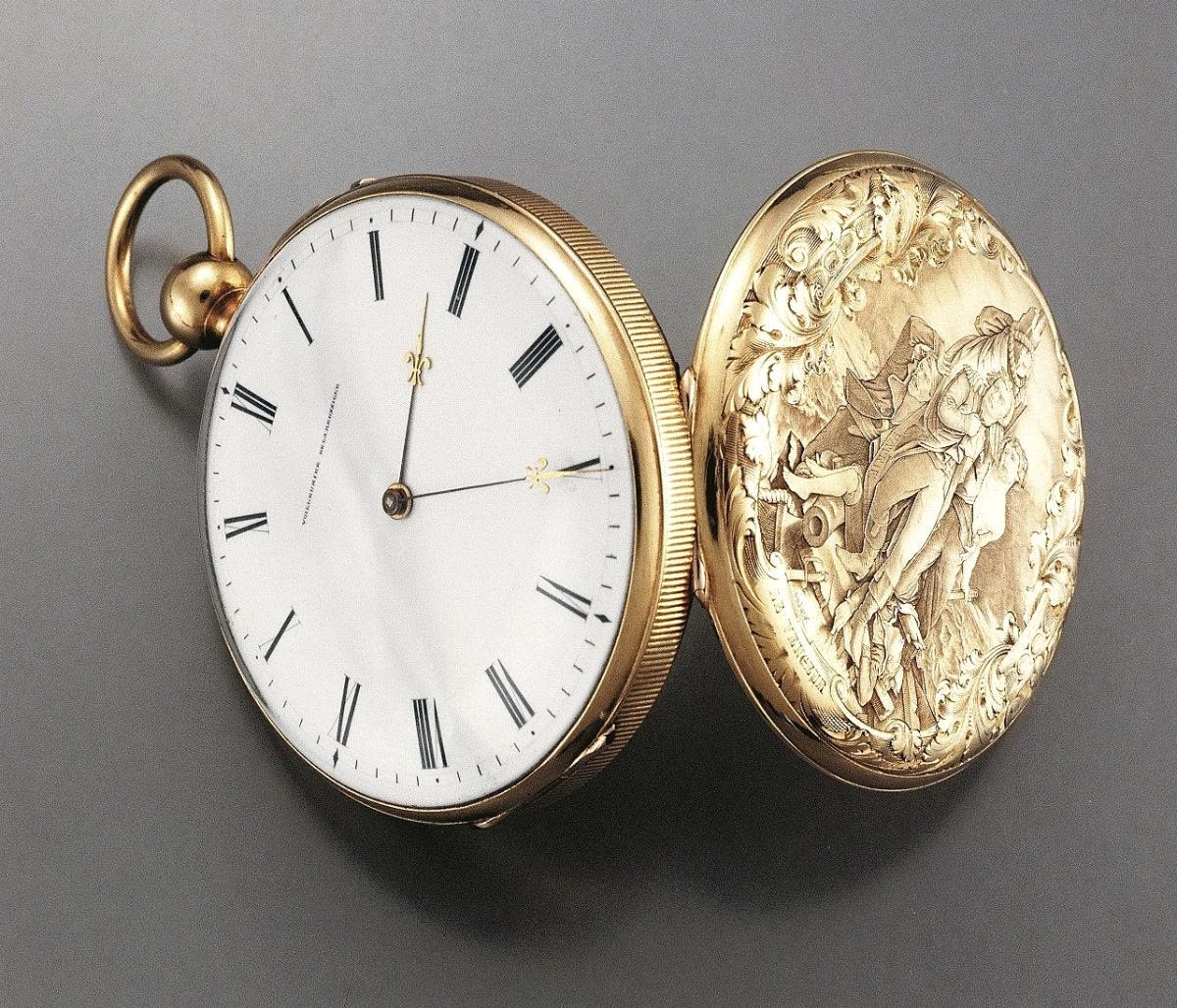 Round engraved watch (MIH I-168)