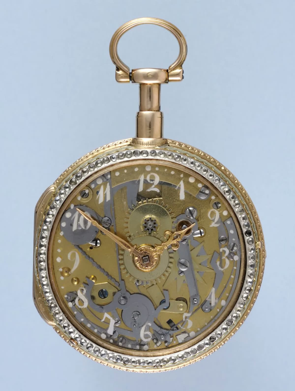 Skeletonised Repeating Pocket Watch with glass dial – 1760