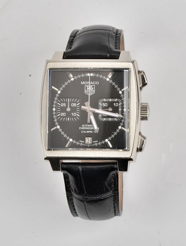 TAG Heuer Monaco Calibre 12 chronograph wristwatch, reference CAW2110