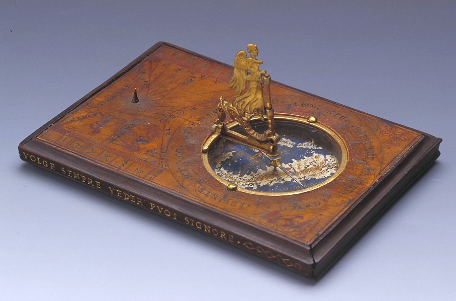 Horizontal sundial in boxwood, attributed to Camillo della Volpaia, 1542.