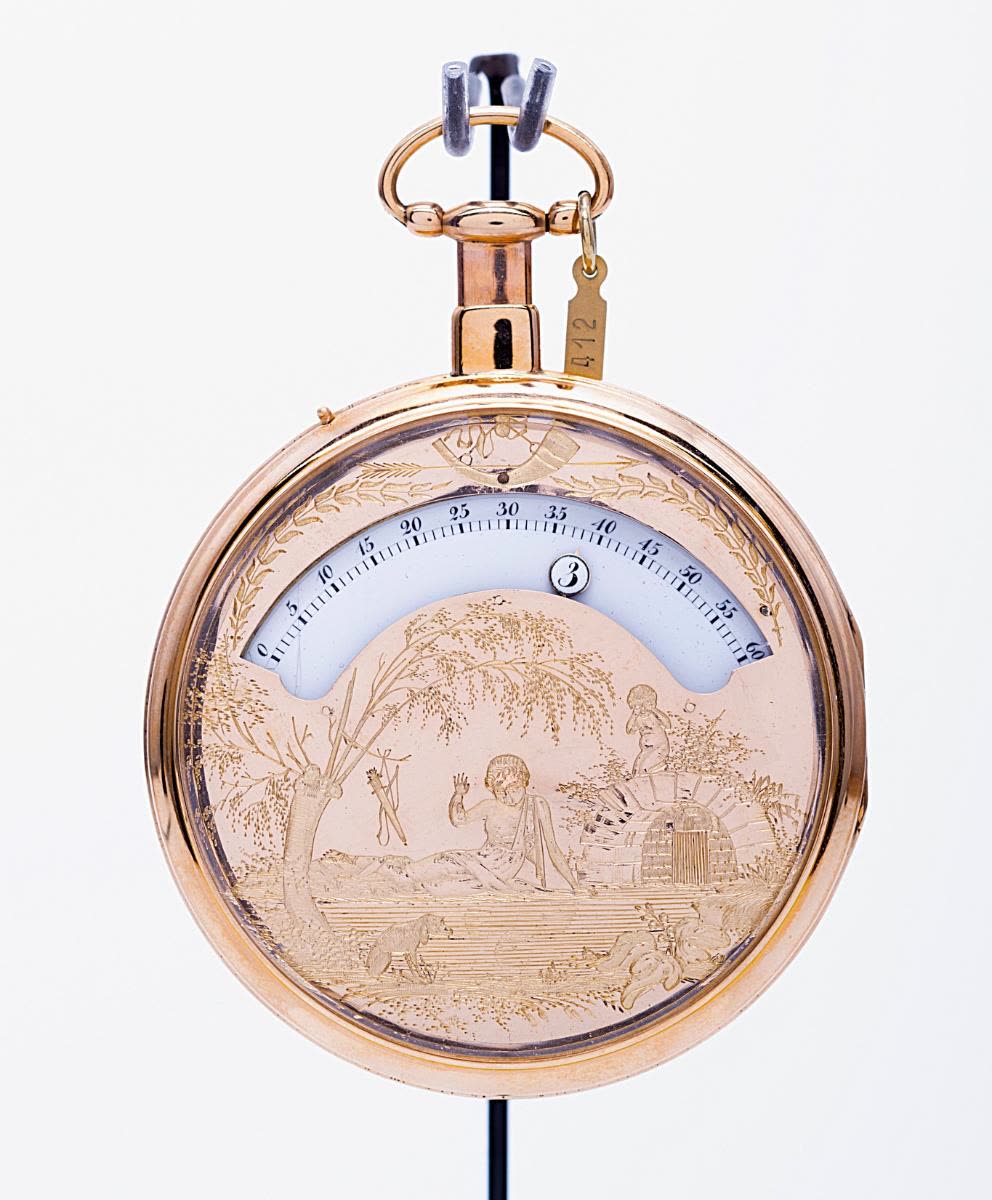 Montre à guichet et à sonnerie sur timbre (MIH I-412)