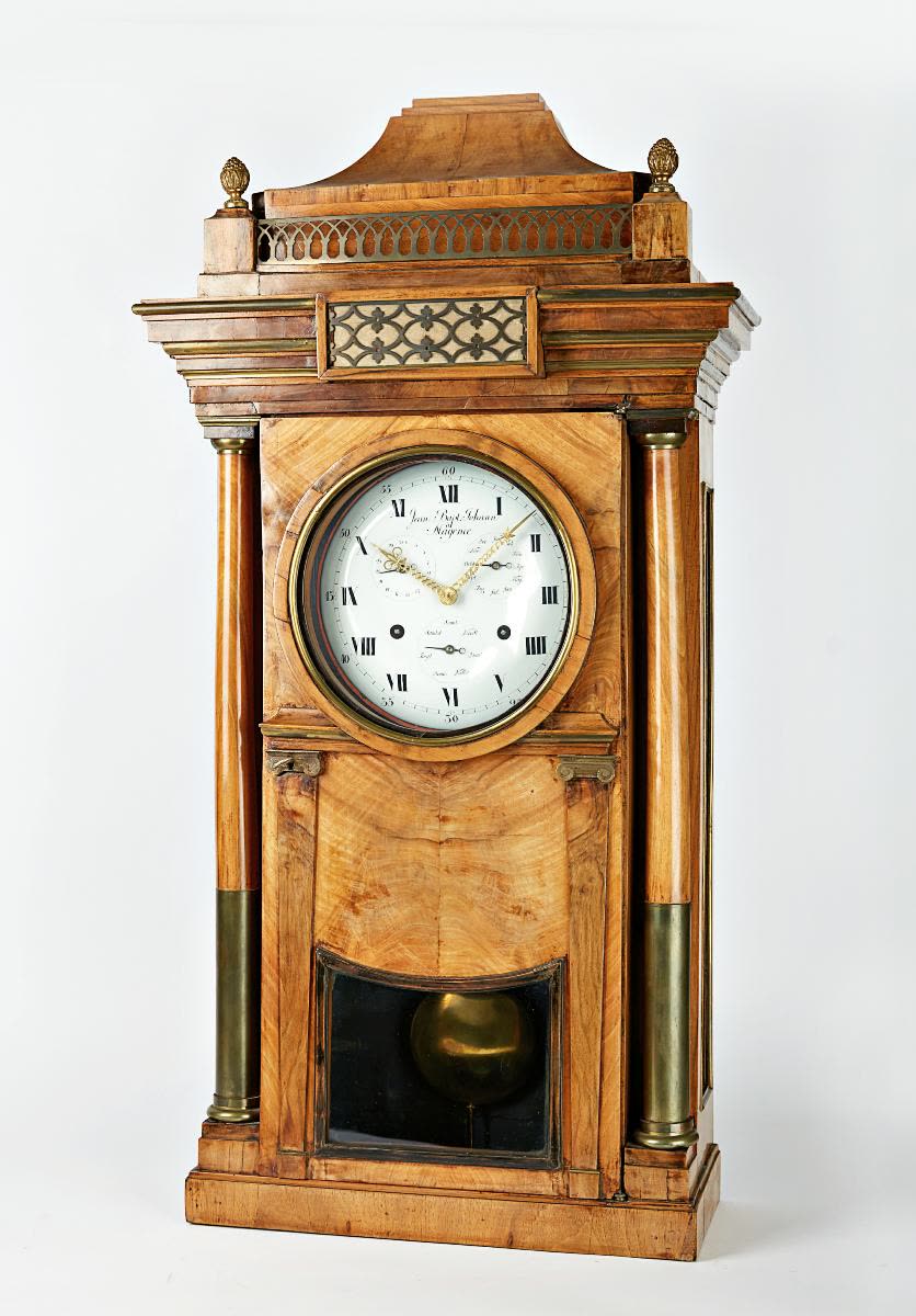 Perpetual Calendar Clock by Jean-Baptiste Johann in Mainz, circa 1800 (MIH IV-949)