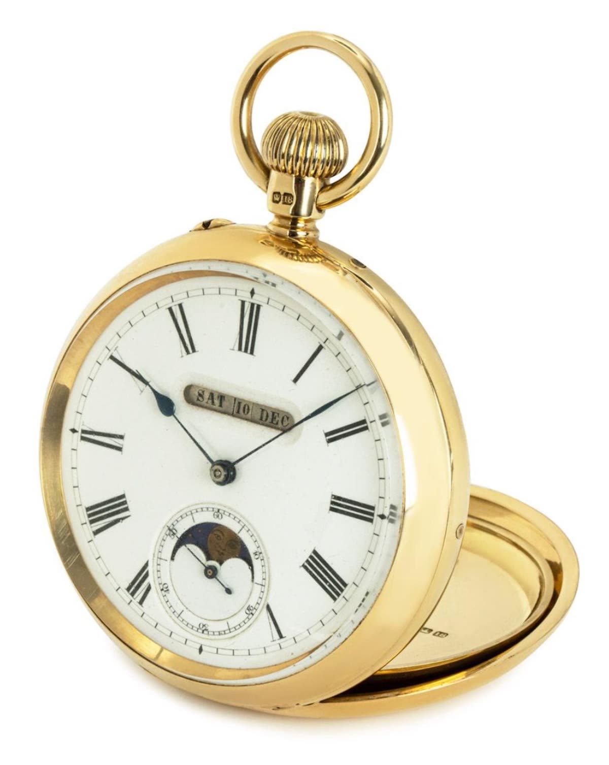 Digital Triple Calendar Moon Phase PocketWatch – C1880