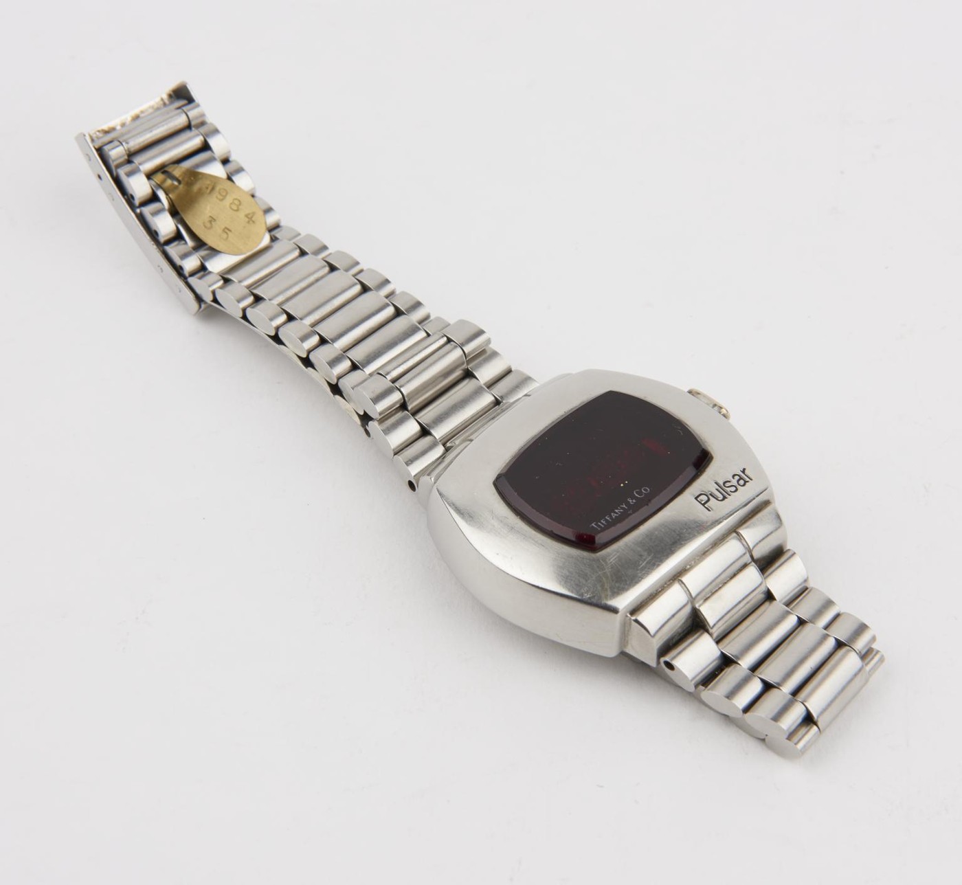Hamilton Pulsar LED watch, 1984-35; display unlit