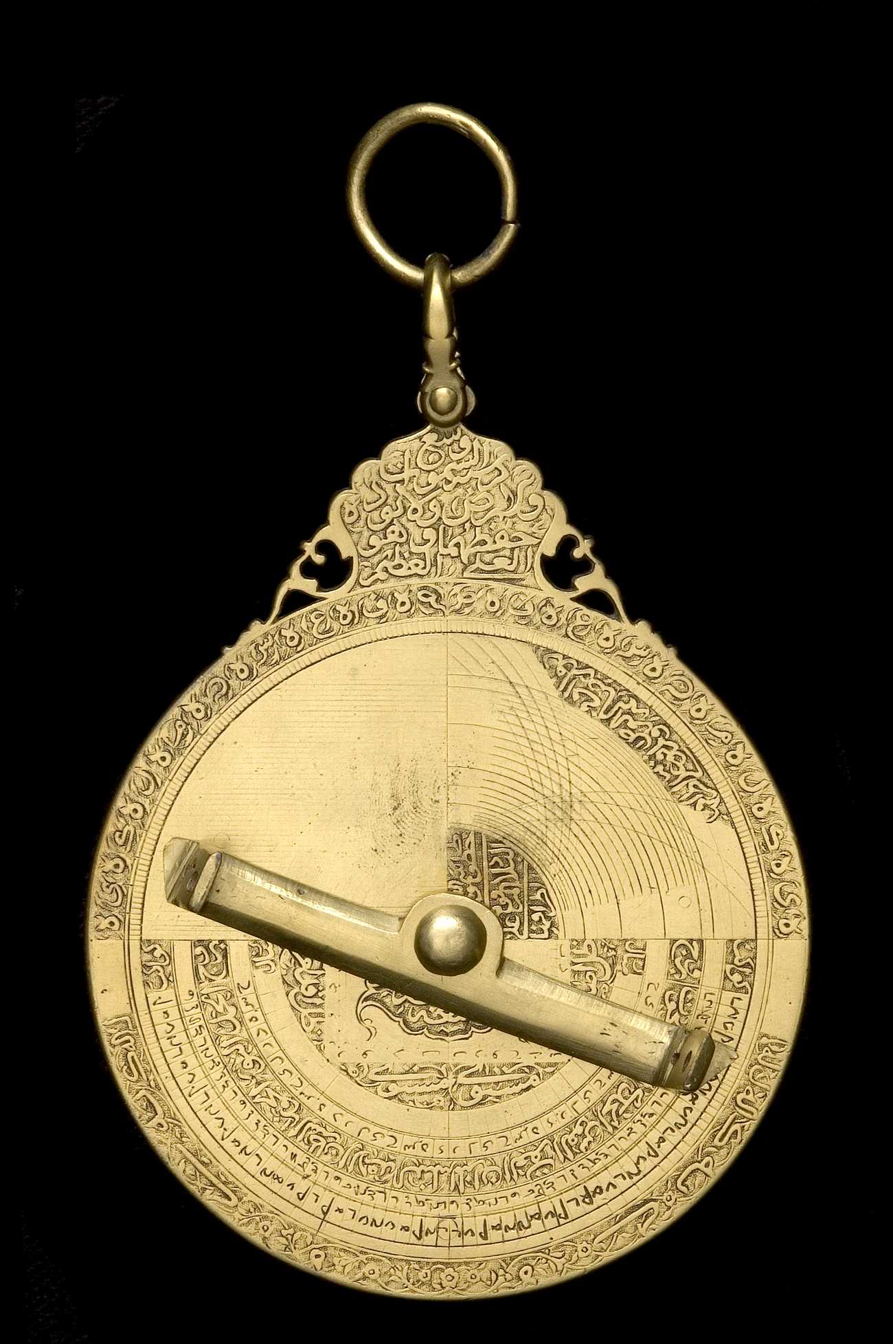 Oxford 37321 — back; alidade does not appear original in catalogue