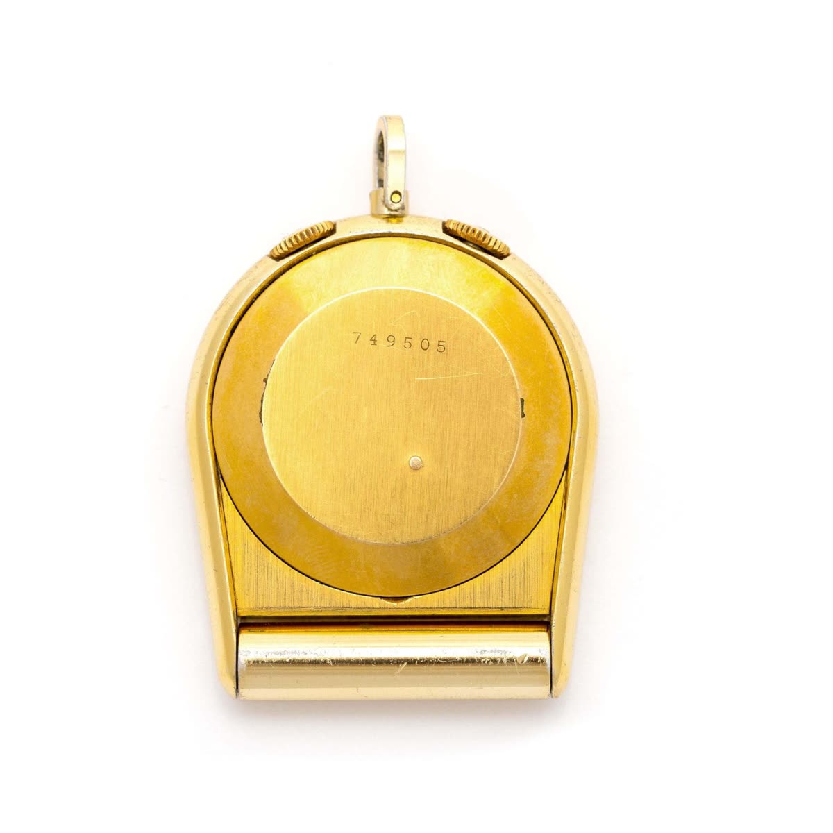 Jaeger-LeCoultre. Gold-plated metal pocket watch – Late 20th Century