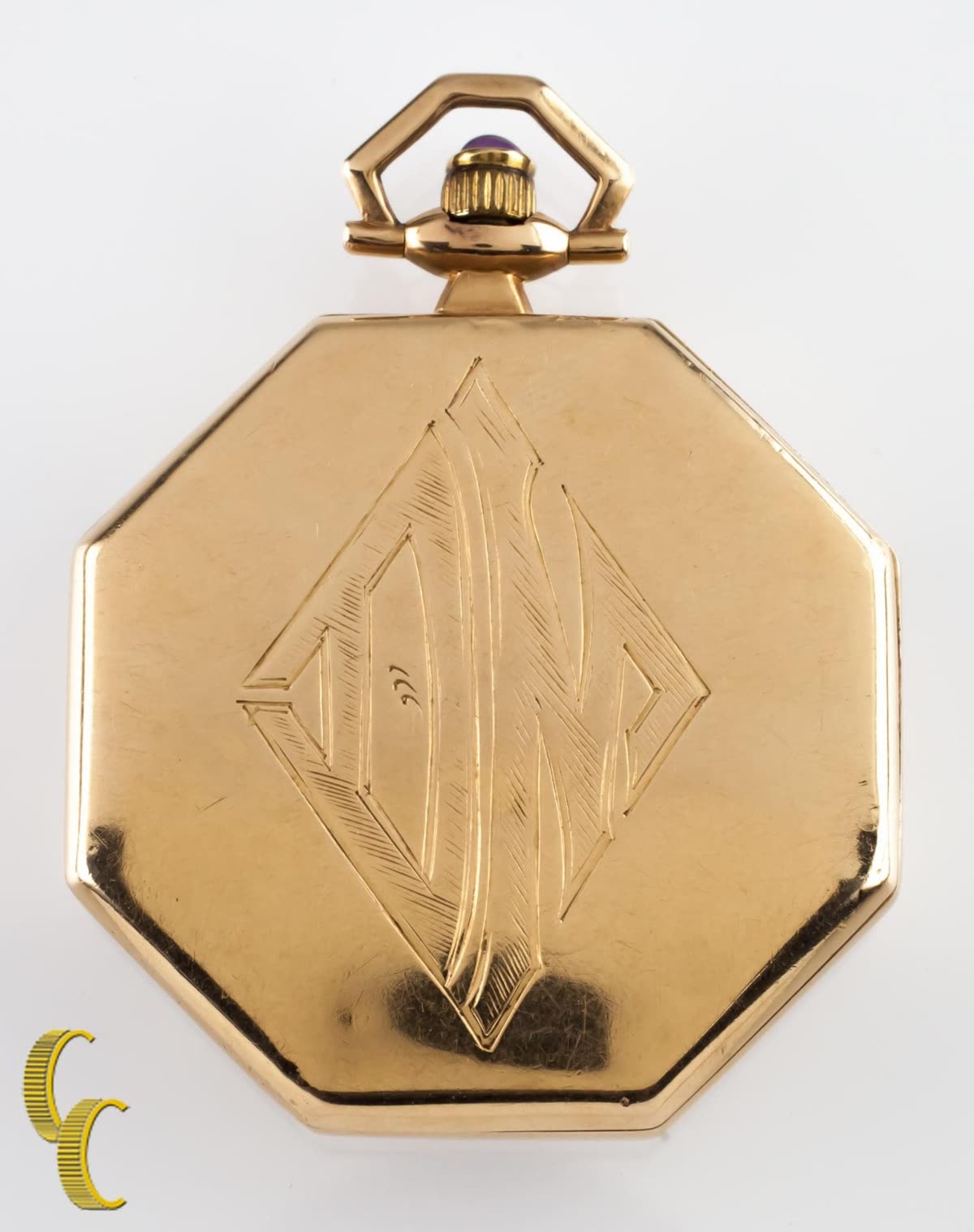 Waltham Octagon14 Karat Pocket Watch Jewel – 1917