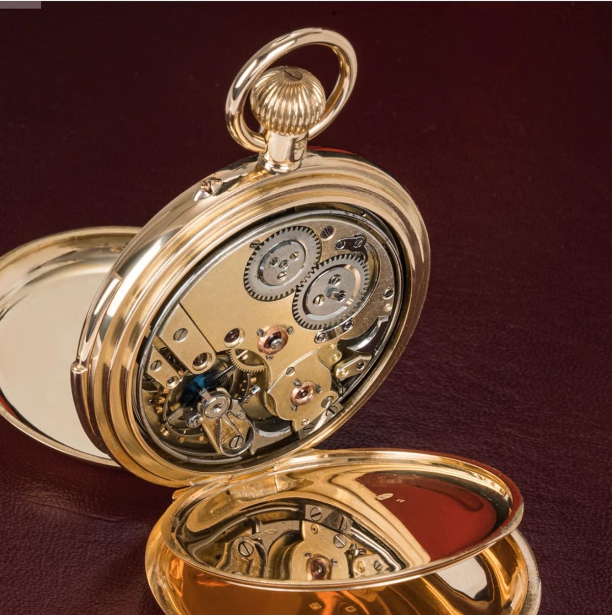 LeCourltre 18CT Gold Minute Repeater PocketWatch – 20th Century