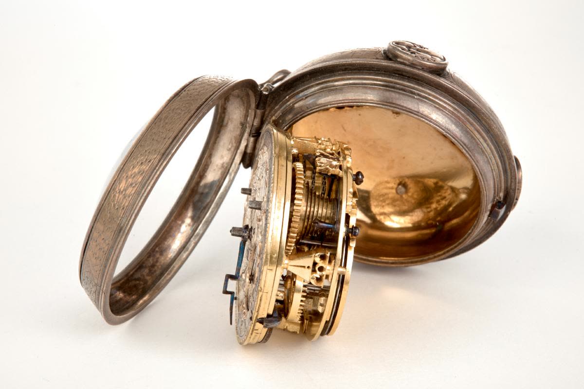 Montre de poche avec système d'arrêt au balancier et aiguille de seconde (pulse watch) (MIH I-1183)